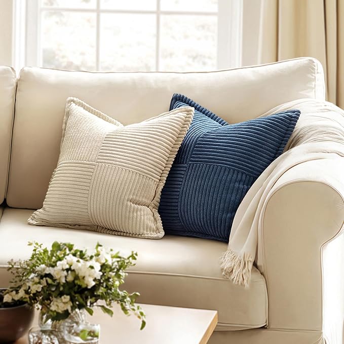 MIULEE Decorative Euro Sham Throw Pillow Covers - Image 2