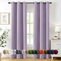 MIULEE Lilac Blackout Curtains for Bedroom Living Room 72 Inches Long 2 Panels by MIULEE