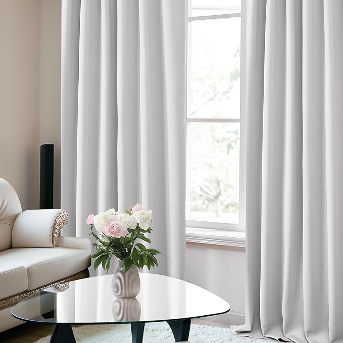 Deconovo Back Tab and Rod Pocket Curtains Blackout Curtains Thermal Insulated - Image 5