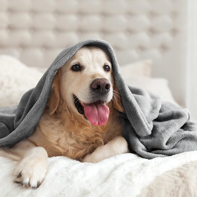 BEDELITE Fleece Blanket Grey Throw Blanket - Image 8
