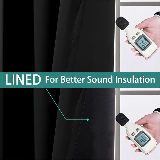 Yakamok 72 Inch Length 100% Blackout Curtains - Image 4