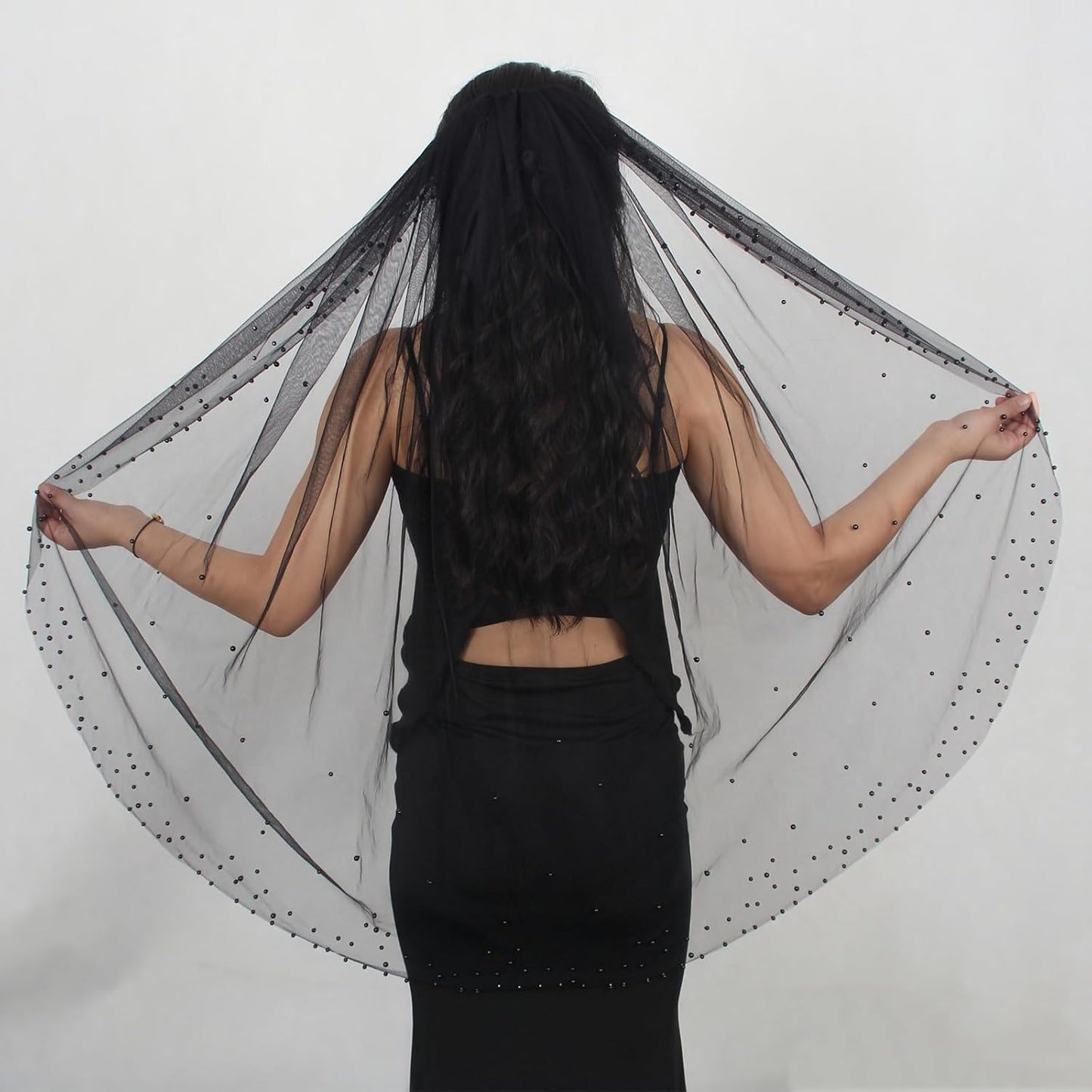 1 Tier Pearl Wedding Bridal Veil With Metal Comb Headband Decorations, Bride To Be Gift, Wedding