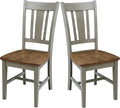 International Concepts San Remo Splatback Chair, Distressed Hickory/Stone