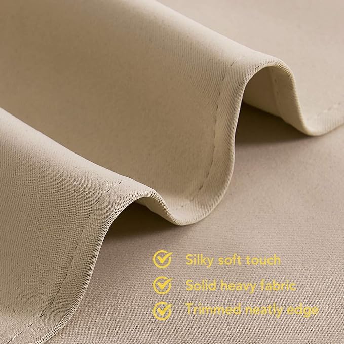 NICETOWN Room Darkening Draperies Window Curtain Panels, Thermal Insulated - Image 5