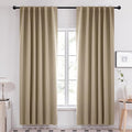 Deconovo Blackout Curtains, Thermal Insulated, W52 x L84 2 Panels, Back Tab by Deconovo