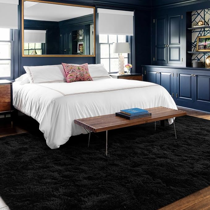 5x8 Ft Extra Large Shag Rugs for Living Room, Ultra Soft Fluffy Furry Area Rugs - Image 2