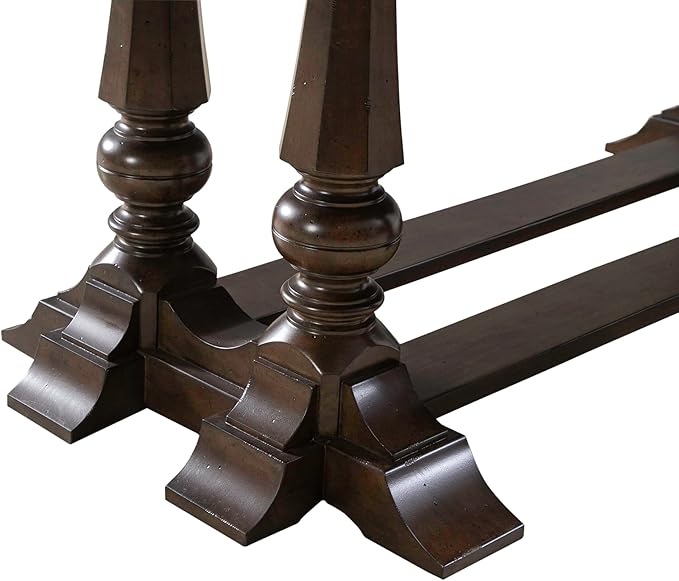 Liberty Furniture Arden Road Opt 5 Piece Dining Trestle Table Set - 4 Upholstered Chairs - Satin Cherry
