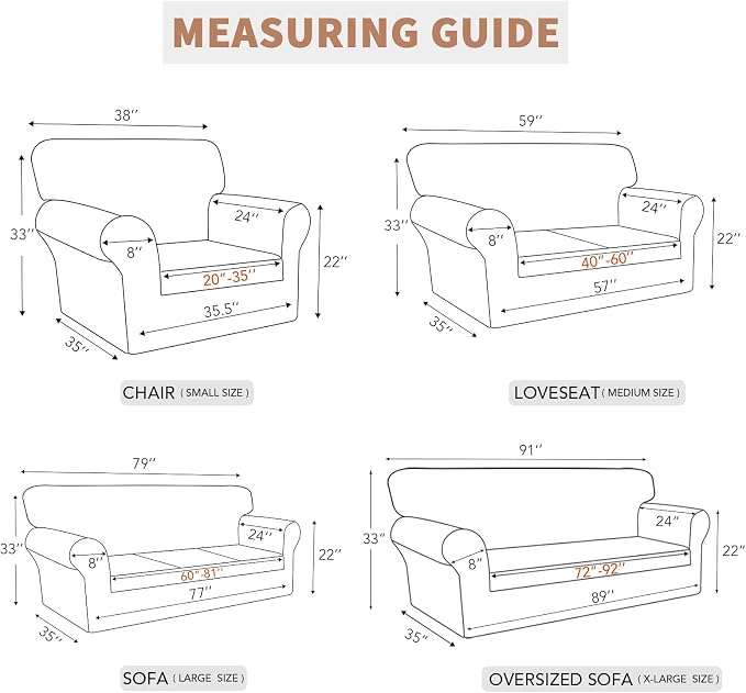 Easy-Going 100% Waterproof Couch Cover, Dual Waterproof Sofa Cover, Stretch - Image 2