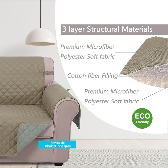 U-NICE HOME 4 Seater Sofa Cover 91 Inch Large Couch Covers - Image 5