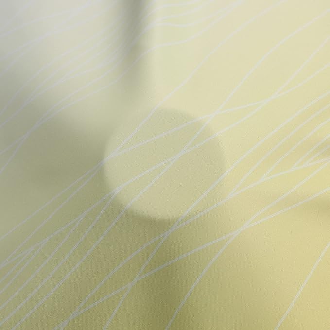 Estelar Textiler Yellow and Greyish White Gradient Blackout Curtains, Thermal - Image 8