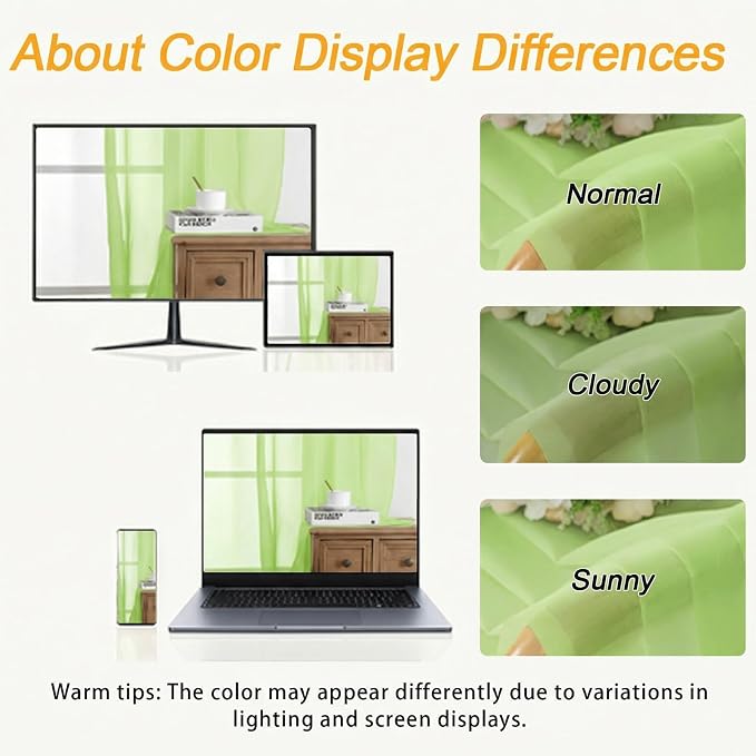 Gwine Extra Long Sheer Curtains 120 Inches Long - Image 3