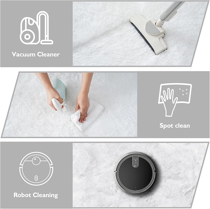 Shag Area Rug for Bedroom 4x6, Soft Fuzzy Rug Non-Shedding Indoor Plush Carpet - Image 5
