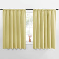 NICETOWN Blackout Curtains for Bedroom, Paler Yellow, 1 Pair, 62 by 63-inch by NICETOWN
