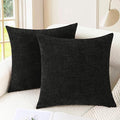 CaliTime Throw Pillow Covers Decorative 22 X 22 Inches Pack of 2 Cozy Chenille by CaliTime