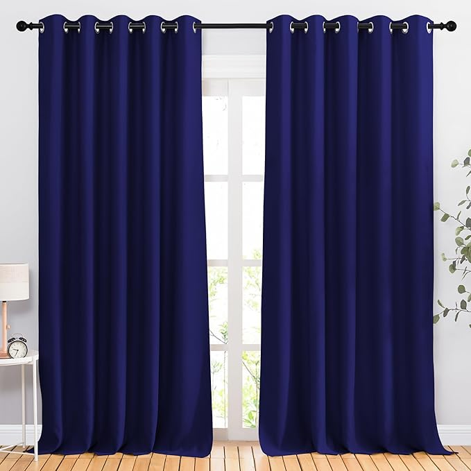 NICETOWN Blackout Room Divider Curtains 118 inches Long 2 Panels, Grommet by NICETOWN