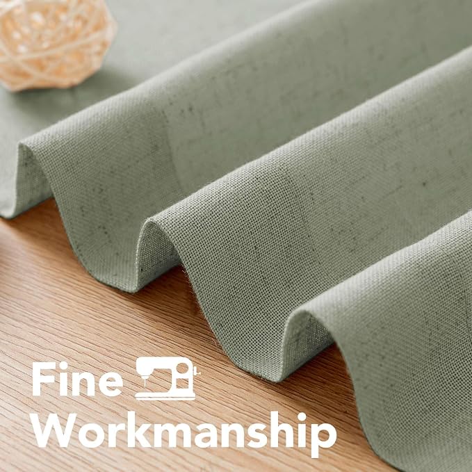 H.VERSAILTEX Living Room Linen Curtains Nickel Grommet Curtains Energy Saving - Image 6
