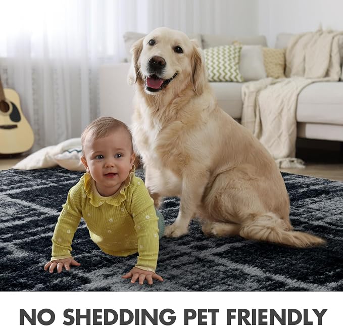 9x12 Ft Extra Large Shag Rugs for Living Room, Ultra Soft Fluffy Furry Area - Image 6