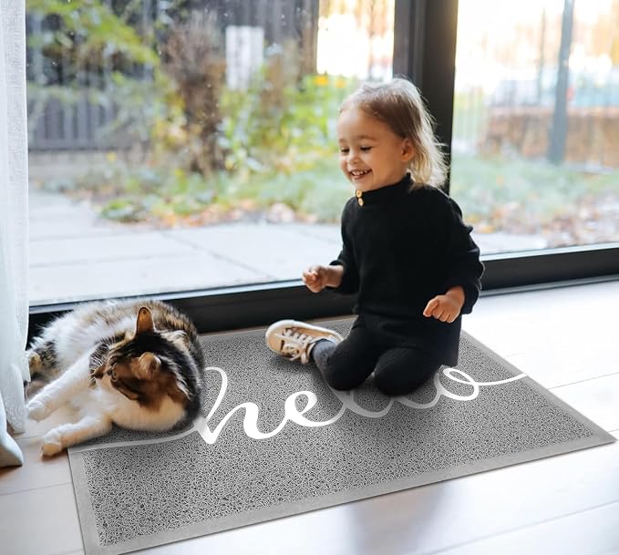 EARTHALL Door Mat Outside Inside Hello Doormat, Durable Floor Mat Non Slip Mat - Image 7