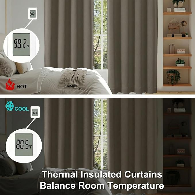 Simplebrand Latte Blackout Curtains - Image 6