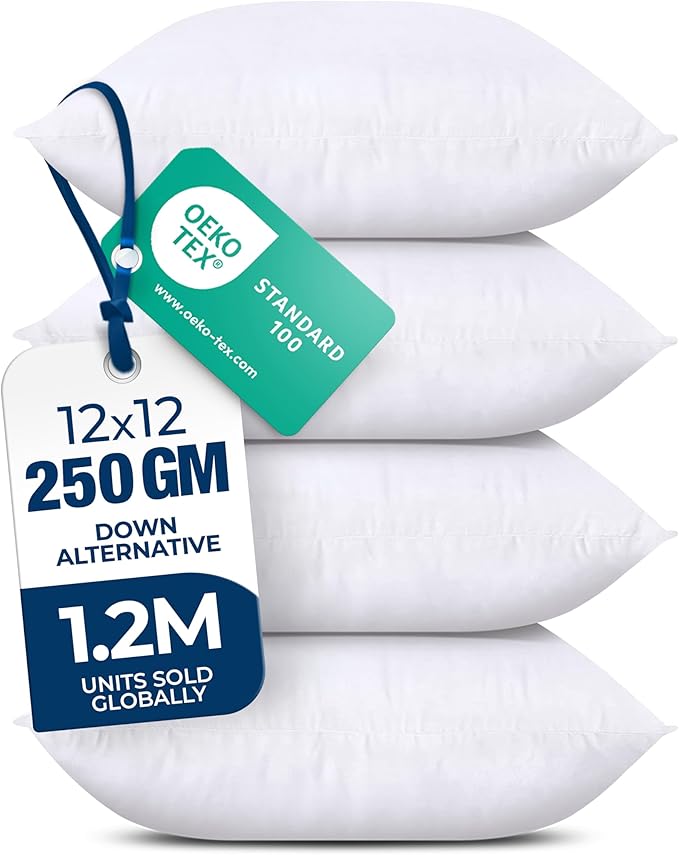 Utopia Bedding Throw Pillows – 12 x 12 Inches Down Alternative Pillows by UTOPIABEDDING