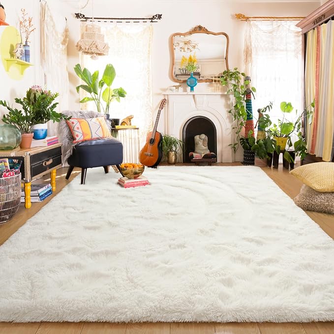 Amearea Premium Soft Fluffy Rug Modern Shag Carpet, 5.3x7.5 Feet, Fuzzy Plush - Image 2