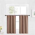 RYB HOME Blackout Cafe Curtains 30 inch Length, Short Light UV Heat Blocking by RYBHOME