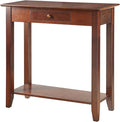 Convenience Concepts American Heritage 1 Drawer Hall Table with Shelf, Espresso
