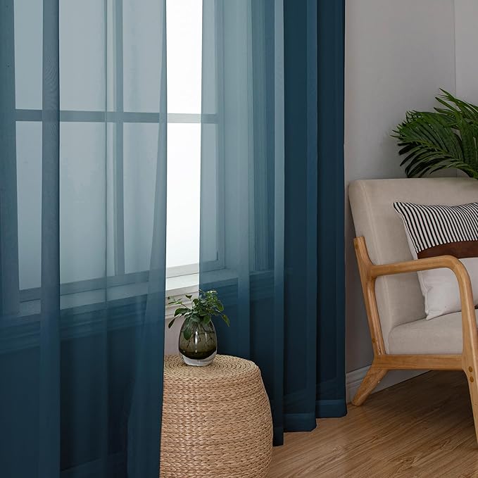 Simplebrand Dusty Blue Tier Curtains - Image 5
