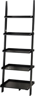 Convenience Concepts American Heritage 5 shelves Bookshelf Ladder, Black