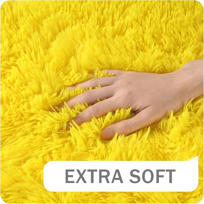 Amearea Shag Fluffy Runner Rug for Bedroom Girls Living Room, 2x6 Feet Extra - Image 6