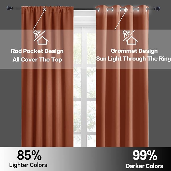 RYB HOME RV Curtains for Camper Windows, Mini Small Thermal Insulated Sunlight - Image 5