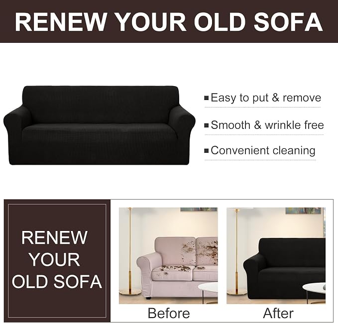 U-NICE HOME Loveseat Cover Stretch Couch Cover Sofa Cover Sofa Slipcover - Image 5