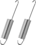 4-1/2 Inch Spring 2 Pack Stainless Steel Tension Spring Heavy Duty Rust-Resistant Recliner Replacement Parts for Recliner Mechanism Sofa Bed Folding Beds Trampolines RV Furniture Long Neck Hook Style