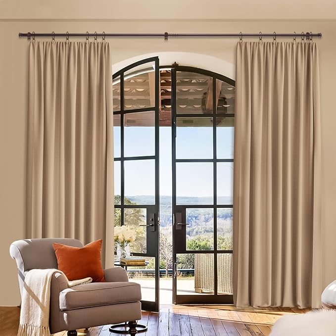 Small Curtain Rods for Windows 30" to 60" 5/8 Inch Standard Decorative Brown - Image 6