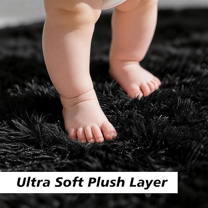 9x12 Fluffy Area Rugs for Living Room, Large Fuzzy Shag Area Rug for Bedroom - Image 2