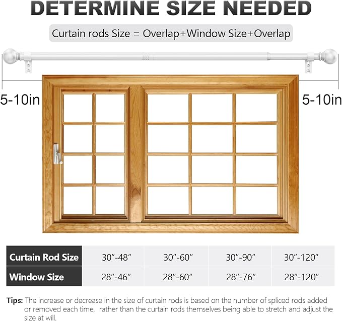 White Curtain Rods for Windows - Image 5