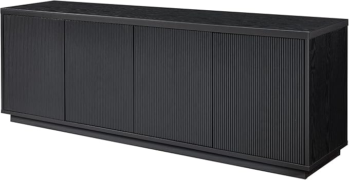 Henn&Hart Hanson, 70'' Rectangular TV Stand, Black Grain