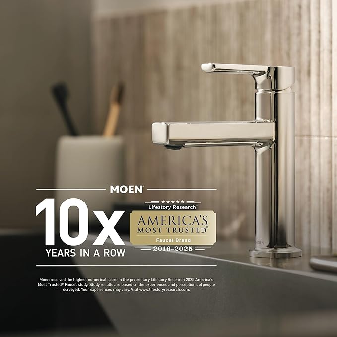 Moen DN0792CH Iso 22-Inch x 22-Inch Frameless Pivoting Bathroom Tilting Mirror, Chrome