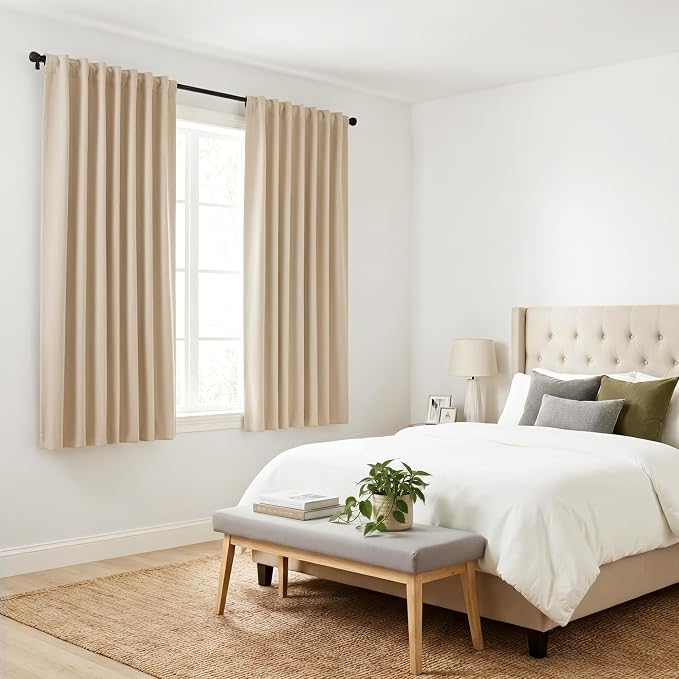 PONY DANCE Thermal Insulated Small Window Curtains Short Drapes - Image 8