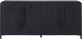 Walker Edison Chantelle Sideboard Buffet with Storage, 64", Black
