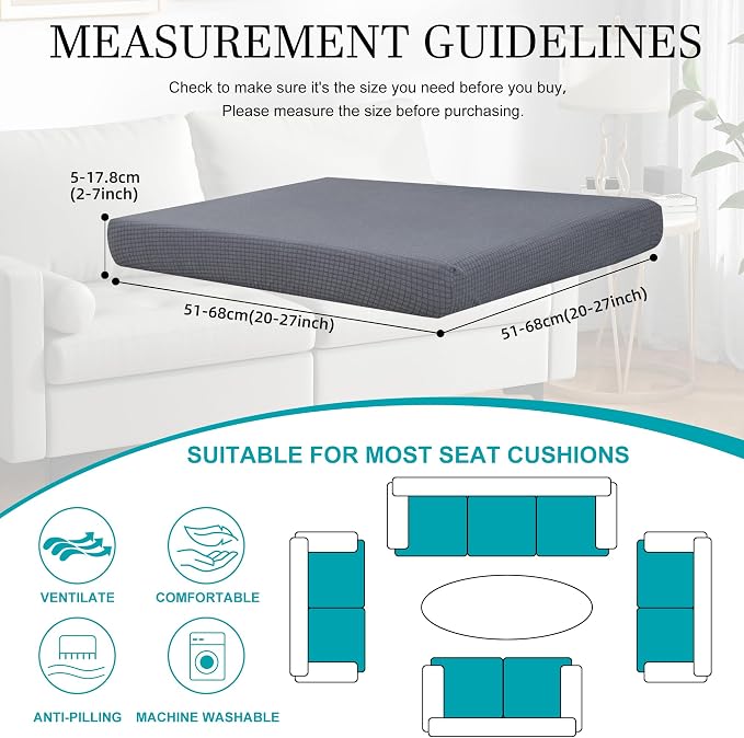 14Pcs Stretch Patio Cushion Covers, Outdoor Couch Covers Replacement, Outdoor - Image 2