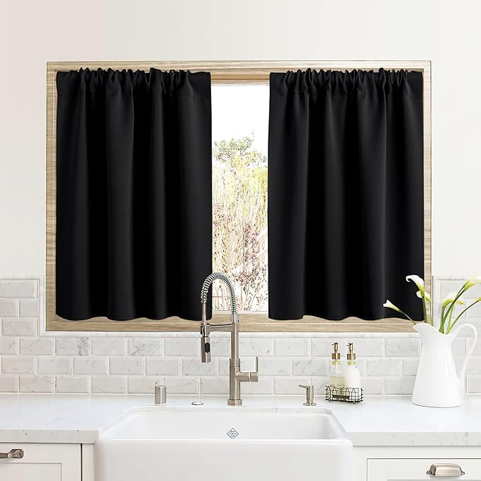 RYB HOME RV Curtains for Camper Windows, Mini Small Thermal Insulated Sunlight by RYBHOME