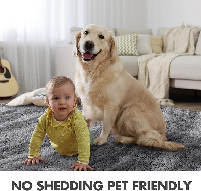 9x12 Ft Extra Large Shag Rugs for Living Room, Ultra Soft Fluffy Furry Area - Image 6