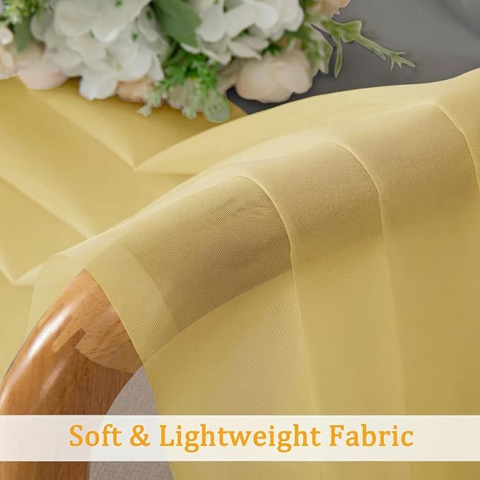 Gwine Short Kitchen Sheer Curtains 30 Inch Length - Image 7