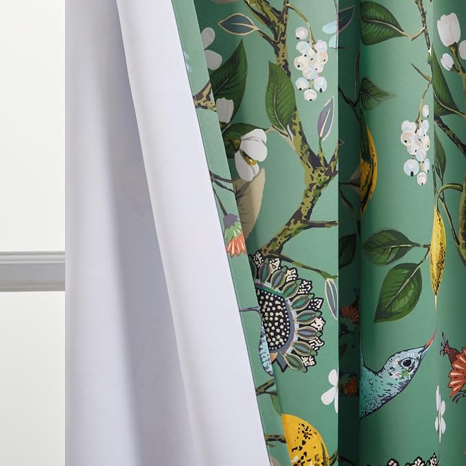 Topfinel 54 Inches Long Short Floral Spring Curtains - Image 7