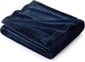 Bedsure GentleSoft Navy Blue Throw Blanket by BEDSURE