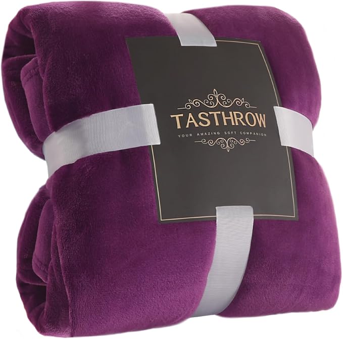 TASTHROW Large Flannel Fleece Throw Blanket, 50×70 Inch by TASTHROW