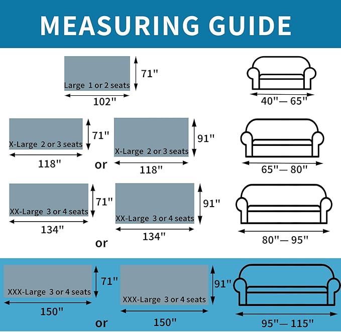 HAOMAIJIA Boho Sofa Covers Couch Covers for 3 Cushion Couch Sofa Pet Friendly Soft Thick Couch Cover for Dogs Washable Sectional Couch Covers L Shape Furniture Protector (Grey, 71"x150")