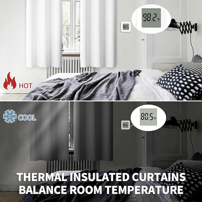 BGment Room Darkening Curtains 84 Inches Long - Image 3