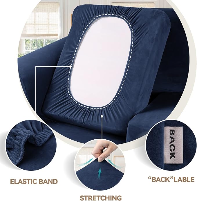 WEERRW Velvet Stretch Chair Sofa Slipcover - Image 3